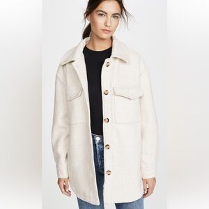 Line & Dot Drew Wool Blend Shacket